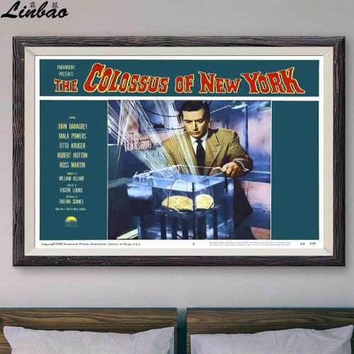V228 1958 'Colossus Of New York' Vintage Classic Movie Print Silk Poster Home Deco Wall Art Gift
