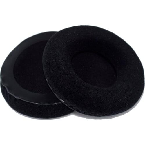 Replacement Ear Velour Cushion Kit for Sennheiser HD205 HD215 HD225 HD440 Headphones - Black - Ear Pads Cups - 1 Pair Earpads