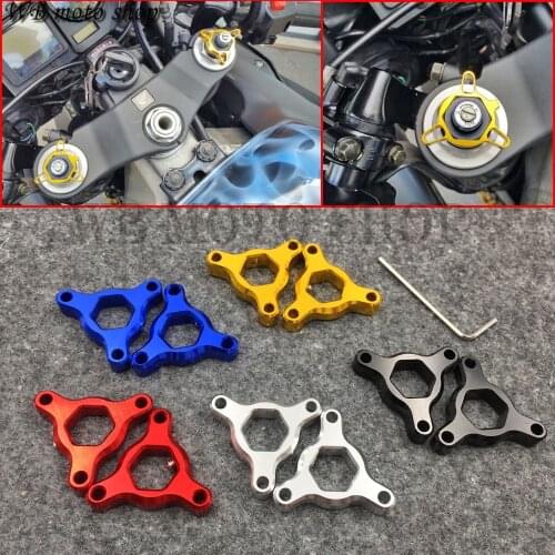 Fork Preload Adjusters 1 Pair 14MM for Z750 ZX10R GSXR1000 B-King SV 1000/S Street Triple Daytona 675 YZF 1000 R1 R6 FZ1 N/FAZER