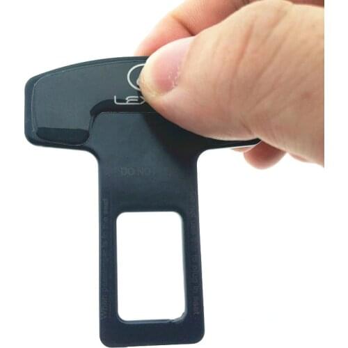 2pcs/lot quality zinc alloy car seat belt clip safety belt plug for Lexus IS GS ES LS SC LX GX Car Accessories