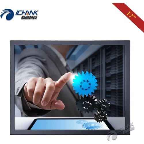 ZB170TC-59R/17" inch 1280x1024 4:3 Steel Shell Wall-mounted HDMI VGA USB Four Wire Resistive Touch LCD Screen PC Monitor Display
