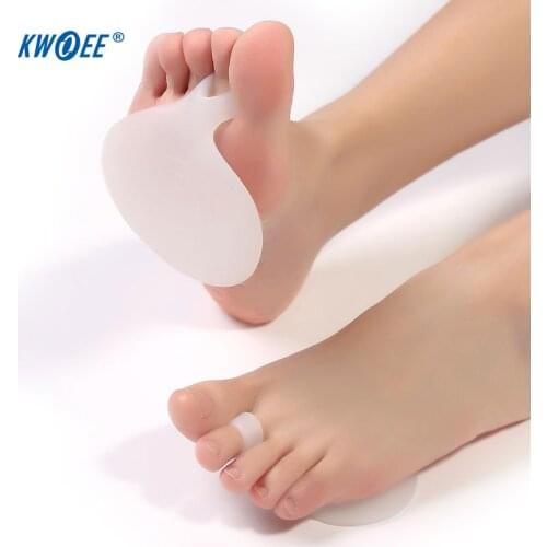 1 Pair Silica Forefoot Pain Cocoon Pad High-heeled Shoes Sole Cushion Corn Pad High Heel Half Yard Insoles