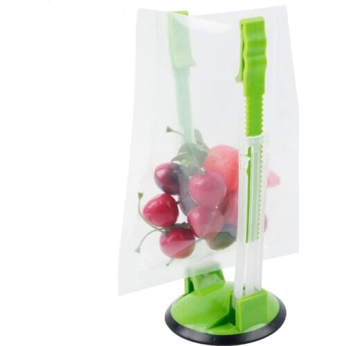 1PCS Baggy Rack Hands-Free Clip Food Storage Freezer Baggy Holder For Plastic Bags Stand Baggy Rack Sandwichs Kitchen Gadget