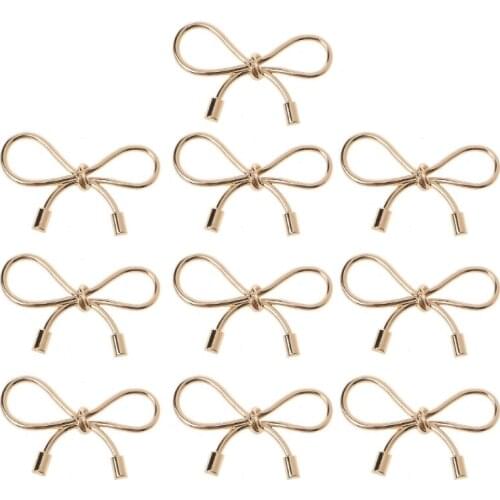 10Pcs Large Metal Bow Epoxy Resin Mold Findings Bear Decortive Bowtie Mold Fillings Cute Bow Tie Resin DIY Art Crafts