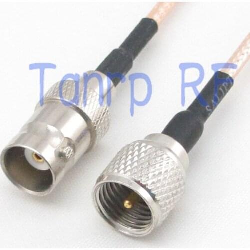 15CM Pigtail coaxial jumper cable RG316 extension cable 6inch BNC female jack to mini UHF male plug RF adapter connector