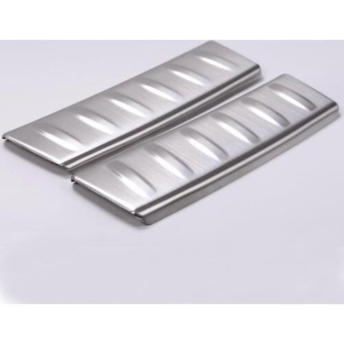 2pcs Stainless Steel Interior Rear Door Bumper Guard Cover Plate For Jaguar F-Pace f pace X761 2016 Car Accessory