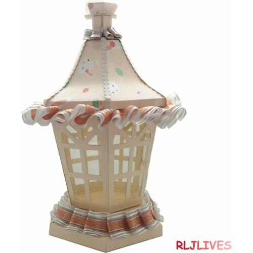 3D Lantern Metal Cutting Dies DIY Scrapbooking Card Stencil Paper Craft Handmade Album Handbook Decoration