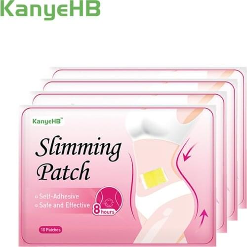 40pcs/4bags Weight Lose Pasters Herbs Navel Slimming Patch Effective Body Shaping Patches Fat Burning Detox Medical Plaster A397