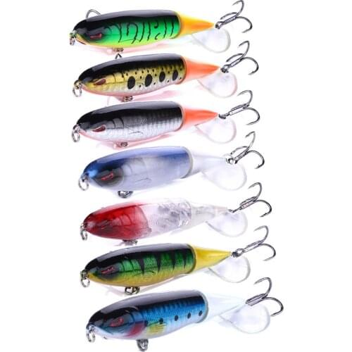 8pcs/lot Whopper pencil 10cm 13g Floating pencil Fishing Lure Artificial Hard Bait Wobbler Rotating Tail Fishing Tackle 3D Eyes