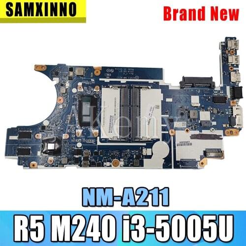 SAMXINNO NM-A211 Motherboard For Lenovo Thinkpad E450 E450C CE450 NM-A211 Laotop Mainboard with R5-M240 GPU i3-5005U CPU