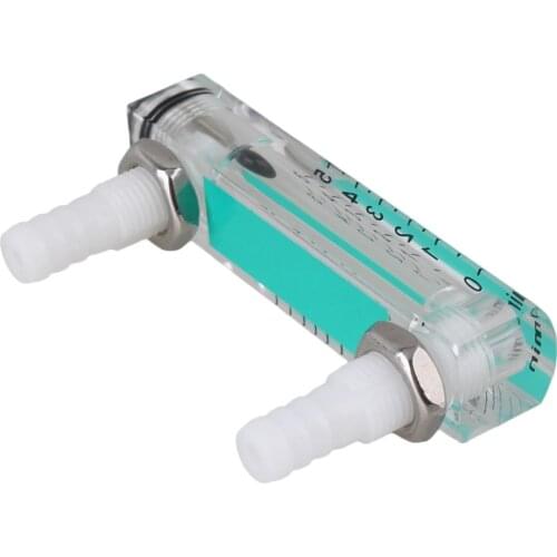 Acrylic 70mm Height LZQ-1 Flowmeter 0-5 LPM Flow Meter for Oxygen Adjustable