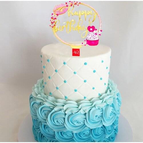 Happy Birthday Bride to Be Acrylic Cake Topper For Wedding Party Decorations Cake Topper Couple Wedding Birthday Cake Topper