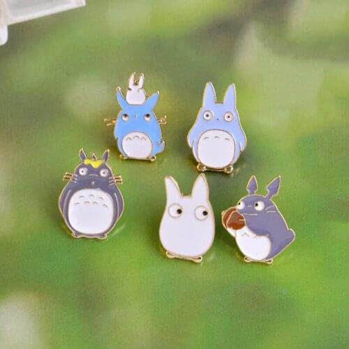 Anime Star Cute Cartoon Brooch Totoro Enamel Pins & Brooches for Men Women Backpack Collar Lapel Badges Brooch