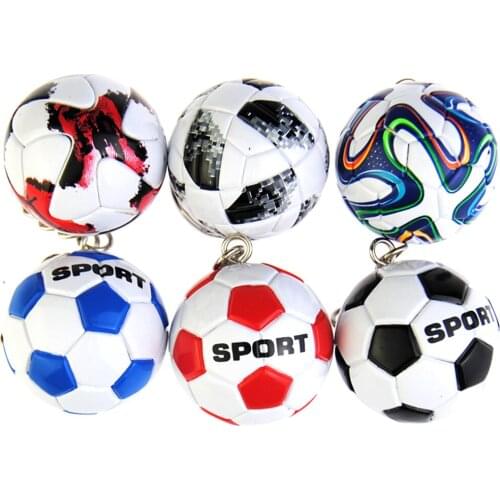 Soccer Ball Keychain Key Ring Soccer Sports Fan Party Souvenir World Cup Favor Club Handbag Phone Pendant Football Fans Gift