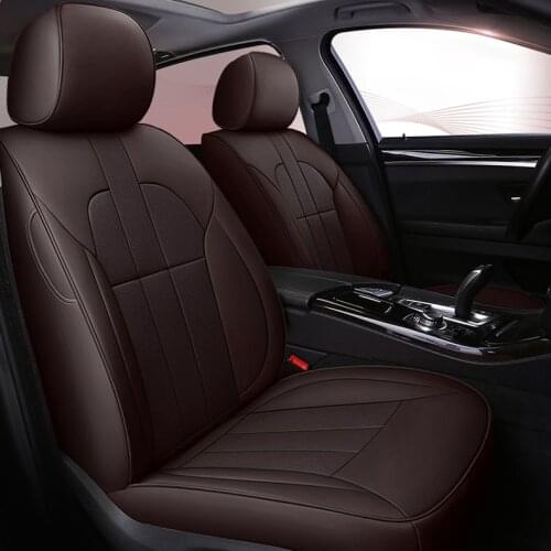Custom cowhide Leather car seat cover for auto Skoda Octavia Superb Yeti Luxury Leatherette Citroen Aircross C4 C5 car styling