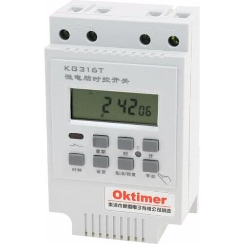 KG316T-A AC 220V Digital Display Microcomputer Programmable Timer Switch