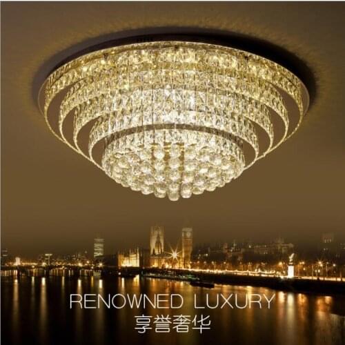 Round led ceiling lamp line cut crystal lamp atmosphere living room lamp creative lamp lighting modern minimalist