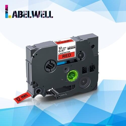 Labelwell 1pcs Laminated tze-431 label tape 12mm tze 431 tze431 compatible for Brother P-Touch label maker ribbon cartridge 431