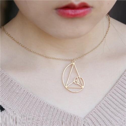 The new golden section collarbone necklace from Europe and America is a gift for my mothers girlfriend