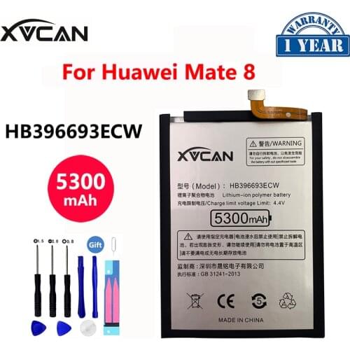 Original XVCAN Battery Hua wei HB396693ECW 5300mAh For Huawei Mate 8 NXT-AL10 NXT-TL00 NXT-CL00 NXT-DL00 Mate8 Batteria