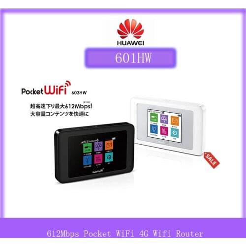 Unlocked Huawei Pocket WiFi 601HW /602HW/603hw 612Mbps Pocket WiFi Mobile Hotspot Router 4g Wifi Router