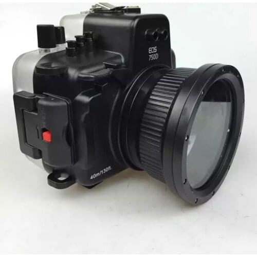 Camera Waterproof Housing Case for Canon EOS 750D Underwater 40m Photograpy Camera Accessory Diving Impermeable Protective Case