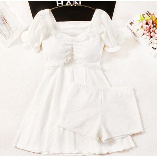 2021 Women Two Pieces Swimwear Bikini Tankini Set Short Sleeve Swim Beach Dress Sexy Swimsuit Biquini Beachwear Bathing Suit