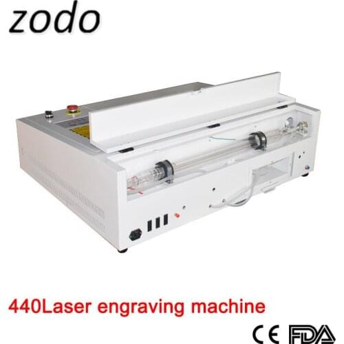 Zodo 440 50w dsp controller Paper laser cutting machine for wood craft, 4040 50w mini laser cutting machine for wedding card