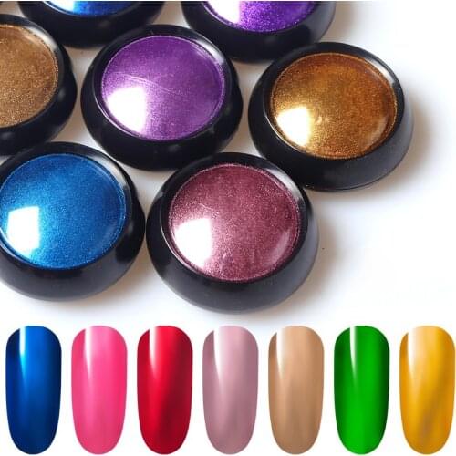 0.5g Rose Gold Nail Mirror Glitter Powder Metallic Chrome Pigment Dust Metal Effect UV Gel Polish Nail Art Decorations Manicure