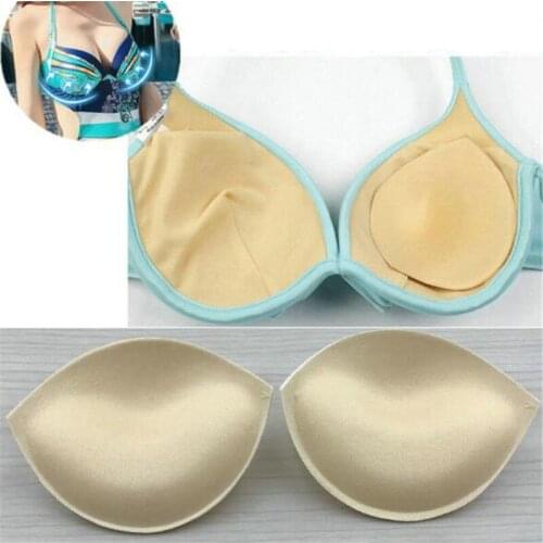1 Pair/Lot Women Intimates Accessories Triangle Sponge Swimsuit Breast Push Up Padding Chest Enhancers Bra Foam Insert A to C