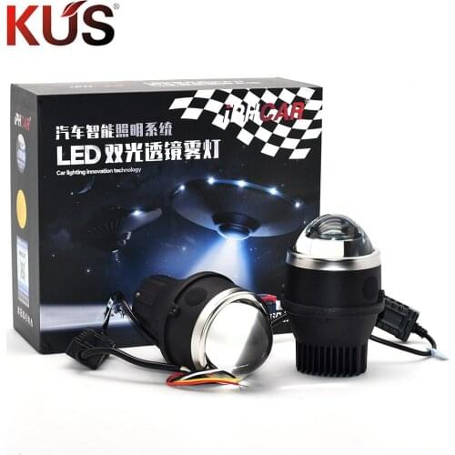 3.0 Bi LED Fog Lenses Light Waterproof Car UniversalHigh Low Beam Spot Lights Projector Lenses Auto Styling Retrofit Accessories
