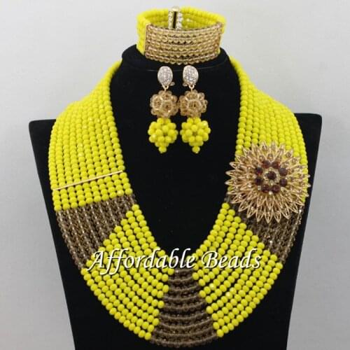 African Beads Set New Arrival Lace Jewelry Set Handmade Item Wholesale Free Shipping ABE164