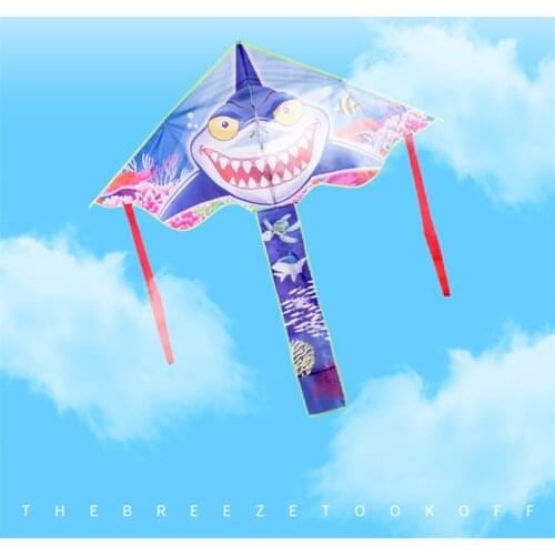 Free shipping shark kite flying toys for kids dolphins kite line children kite windsock eagle kite birds weifang factory new