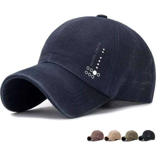 Men Plain Washed Cap Casual Sport Cotton Adjustable Baseball Cap Hip-hop Hat Sports Caps Women Sun Visor Hat Casquette Femme
