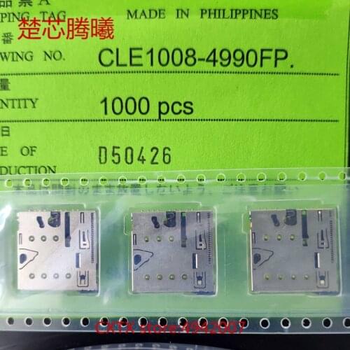 CHUXINTENGXI CLE1008-4990FP For Universal card reader SIM Card Reader Connector Socket Holder Slot NEW Original Card Reader
