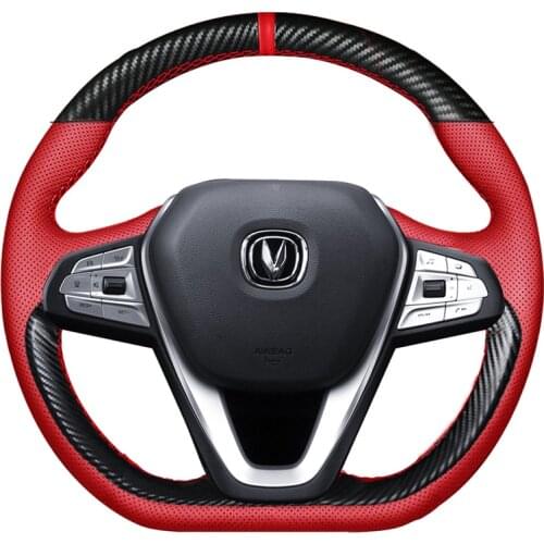 For Changan EADO Ruicheng CC CS35 CS55 PLUS / UNI-T DIY custom leather car interior steering wheel cover