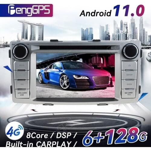 Android 10.0 CD DVD Player For Toyota Hilux Fortuner 2012-2014 GPS Navigation Multimedia Headunit Touchscreen With Carplay 4+64G