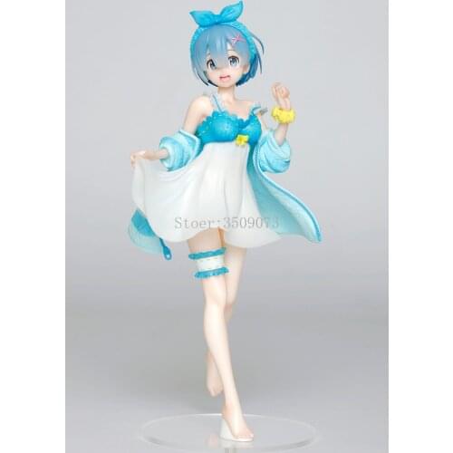 Re:ZERO Starting Life in Another World Anime Figure Rem Rajamas Dress Action Figure Toys Rem And Ram Figurine Model Doll Gift