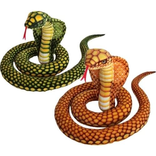 Fancytrader Big Giant Emulational Snake Plush Toy Big Stuffed Animal Snake Pillow Halloween Gift 280cm 110inches