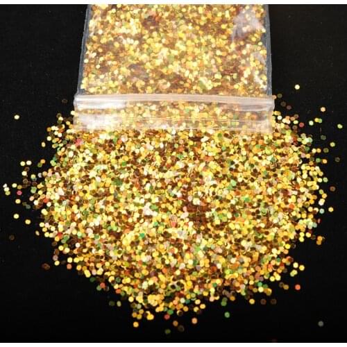 10g/Bag Holographic Laser 1MM Size Colorful Nail Glitter Nail Art DIY Powder Dust for Nails Manicure Nail Art Accessories