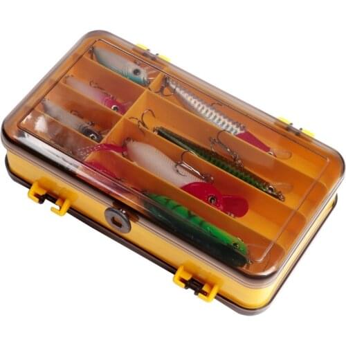 Outdoor Fishing Tackle Box Waterproof Double-sided Fishing Accessories Storage Box Containers Lure Hook Boxes for Bait