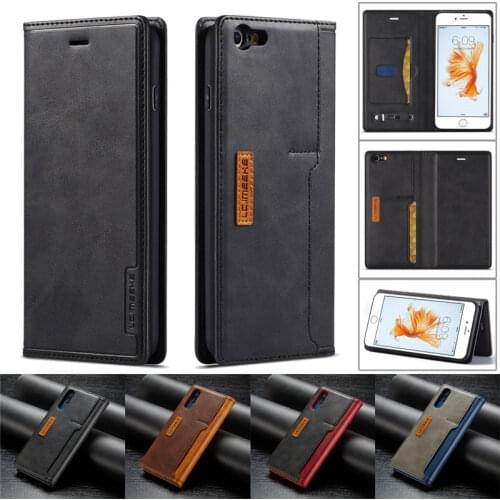 Retro Flip Leather Case for iPhone 6 6S 7 8 Plus SE 2020 Magnetic Wallet Card Cover for iPhone 12 11 Pro XS Max XR X Coque Etui