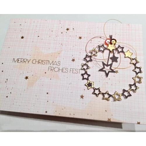 Circle Star Wreath Metal Cutting Dies for DIY Scrapbooking Embossing Paper Cards Making Crafts Supplies Newest 2019 Diecuts