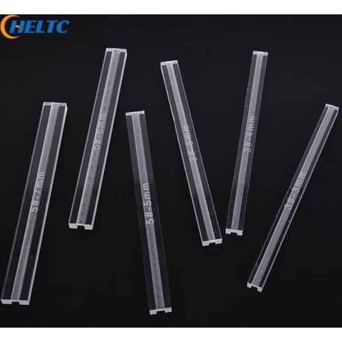 1pc 3/4/5/6/7mm Zipper Anti-overflow Ruler Acrylic Template Sewing Accessories For Leather Acrylic Zipper Glue Leak