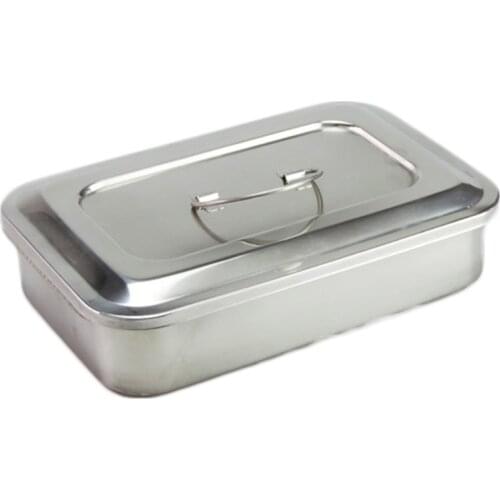 Medical Tray for Veterinary Stainless Steel Disinfection Box Dental Instruments Tray With Stomata Veterinary Disinfecting Tool