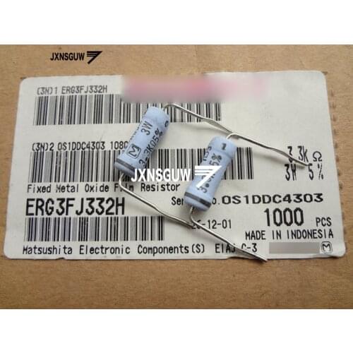 20PCS NEW Matsushita 5% 3W 6.8R 12R 33R 68R 100R 120R Ohm Advanced resistance 1.5K 3.3K 11K 30K 5X15MM Metal oxide film resistor