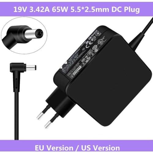 New 19V 3.42A 65W 5.5*2.5mm AC Adapter ADP-65AW For ASUS X45A X501A X550 X 550ZA X550LA F555 F555LA Laptop Power Charger