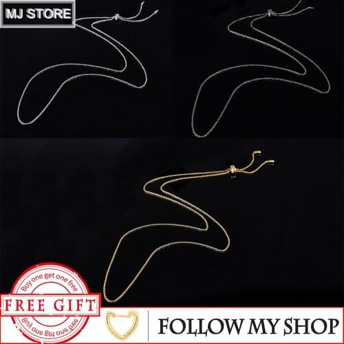 S925 Sterling Silver Wild Necklace Design Simple Fashion Classic Temperament High-end Luxury Brand Monaco Jewelry Woman Gift
