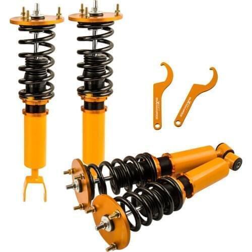 For TOYOTA SUPRA JZA80 1993-1998 QXAS Coilover Spring SUSPENSION Shock Absorber Struts Kit ADJUSTABLE HEIGHT COILOVER