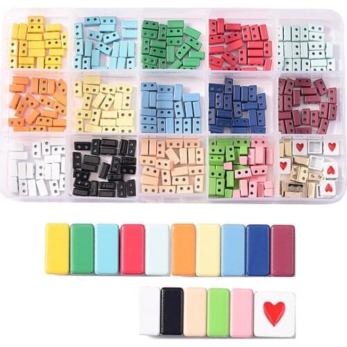 Half Square Tila Tile Beads Enamel Metal Beeds Hematite Myuki Rainbow Color Charms Boho Sead Beads For Jewelry Making Ilovediy